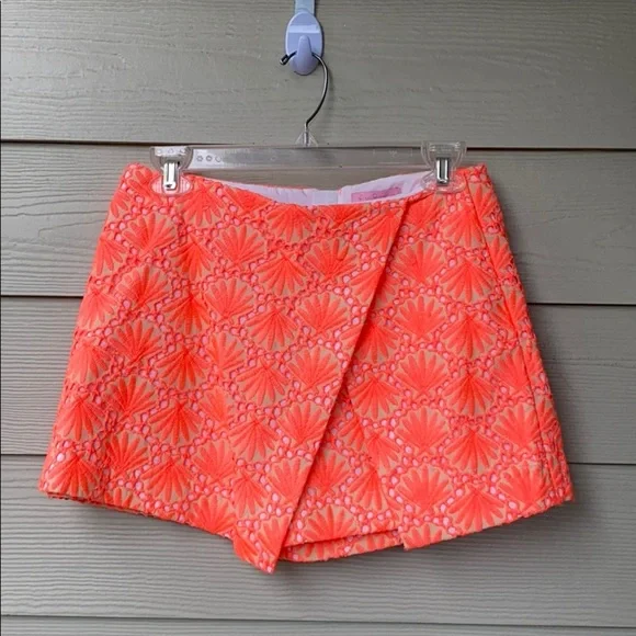 Lilly Pulitzer Marii Skort Seashell Lace Eyelet Size 00 in Excellent Condition - Picture 8 of 11